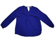 Womens Blue Blouse Top Shirt Women’s Size Large
