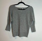 Milly grey cashmere dolman sweater