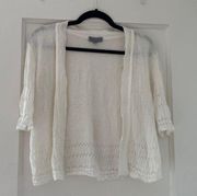 Joesph A White Cropped Cardigan