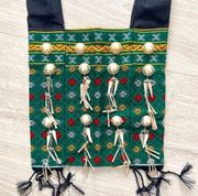 Boho Bead Nepal Green Crossbody 