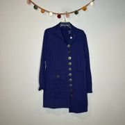 Neon Buddha indigo button jacket