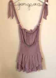 Oliviaceous mauve Layered Mini Romper Stretchy S