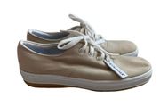 Keds Women’s Tan/White Stretch Champion Canvas Lace Up Sneaker Size 7