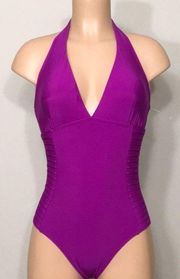 Calvin Klein halter v-neck swimsuit. NWOT