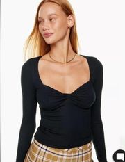 NWT ARITZIA Talula SWEETHEART LONG SLEEVE TOP in Cardamom, Large