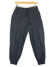 ASOS Design Black Pants Womens Size 6 Cotton Lounge Drawstring Sweatpants Sweats