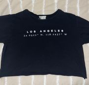 los angeles crop top