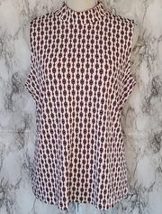 Carolina Belle mockneck blouse size large