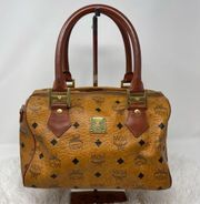 EUC  Vintage Cognac Boston Bag