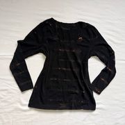 Black Longsleeve Tie Dye