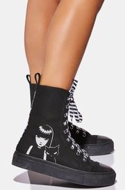 x Emily The Strange Existential Freeze Printed Sneakers Size 8