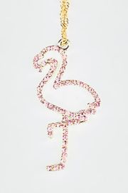 NEW Pink  Rhinestone Necklace Chain Necklace Pink