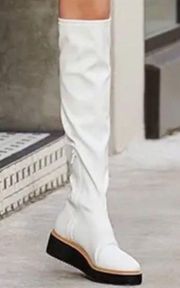 NEW Gianni Bini Marfisia White Platform Boots Women’s Size 7