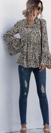 Boho Leopard Blouse 