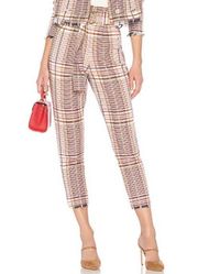 Revole Tularosa Greyson Pant Trousers Plaid Paperbag Pant High Waist Twill Large