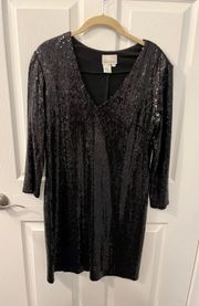 Black Sequin Dress In Size 12