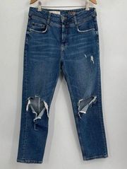 Pilcro The And The Letterpress Blue Jeans Size 30