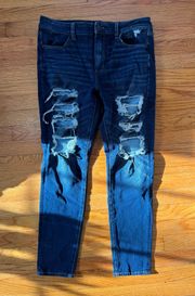 American Eagle Outfitters Hi-rise Jeggings Dark Wash