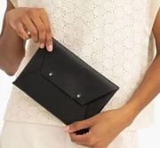 Tribe Alive Black Leather Clutch Wallet