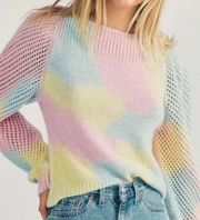 Loveshackfancy Sz M  Rosie Alpaca Pullover Rainbow Sweater