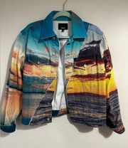 Hudson oversized landscape jean jacket