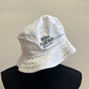 Playboy White Bucket Hat