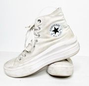 Converse  Chuck Taylor All Star Move Egret Platform High Top Sneakers White