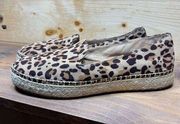 Dr. Scholl's Women's Espadrilles Slip-On Loafers Leopard Print Be Energized Size