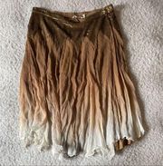 Soft surroundings large metallic skirt