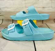 Tiffany Blue Foam Slides