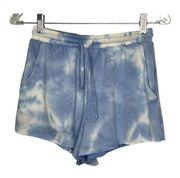 Altar'd State Blue & White Tye Dye Lounge Sweat Shorts Women's Size Small New