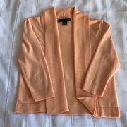 Soft peach 89th & Madison cardigan.