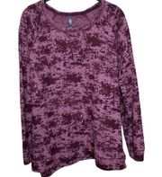 Purple Long Sleeve Tunic  Size 2X