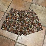 Cynthia Rowley floral pattern linen shorts