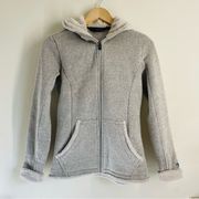 Kuhl Alfpaca Full Zip Hooded Fleece Lined Jacket Taupe size XS