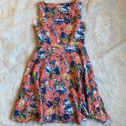 Floral Cut-out Mini Dress
