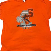 Gildan  2014 Syracuse basketball orange short sleeve shirt size 2xl