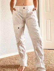 Boston Proper White Cargo Pants