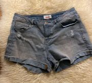 Bongo Distressed Denim Jean Short Shorts Light Wash Sz 9 Juniors Women’s Cotton