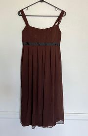 NWOT  maid brown Short Dress Cocktail or Bridesmaid Size 4