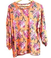 No comment shirt super soft‎ knit floral 1x plus NEW