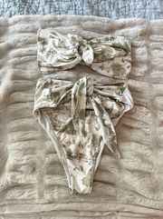 WeWoreWhat Sage Vintage Toile bikini