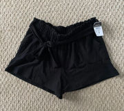 Black Flowy Shorts