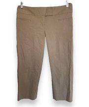 The Limited Womens Capri Pants Sz 8 Exact Stretch Khaki Brown Tan Crop