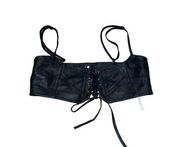 Free People Women's Hastings Corset Leather Belt Medium