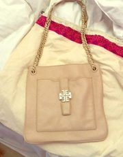 Leather Chained Tory Burch Shoulder Bag