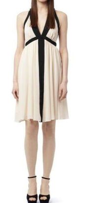 Reiss vicory strappy flowing silk dress w back zip