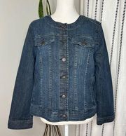 🌻Liz Claiborne Blue Jean Jacket Size XL