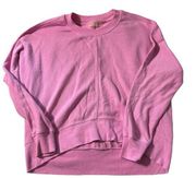 Zella women's size XS oversized pink sweatshirt