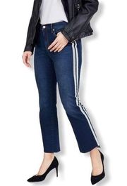 Juicy Couture Mid Rise Side Stripe Flare Medium Wash 5 Pocket Jeans size 26